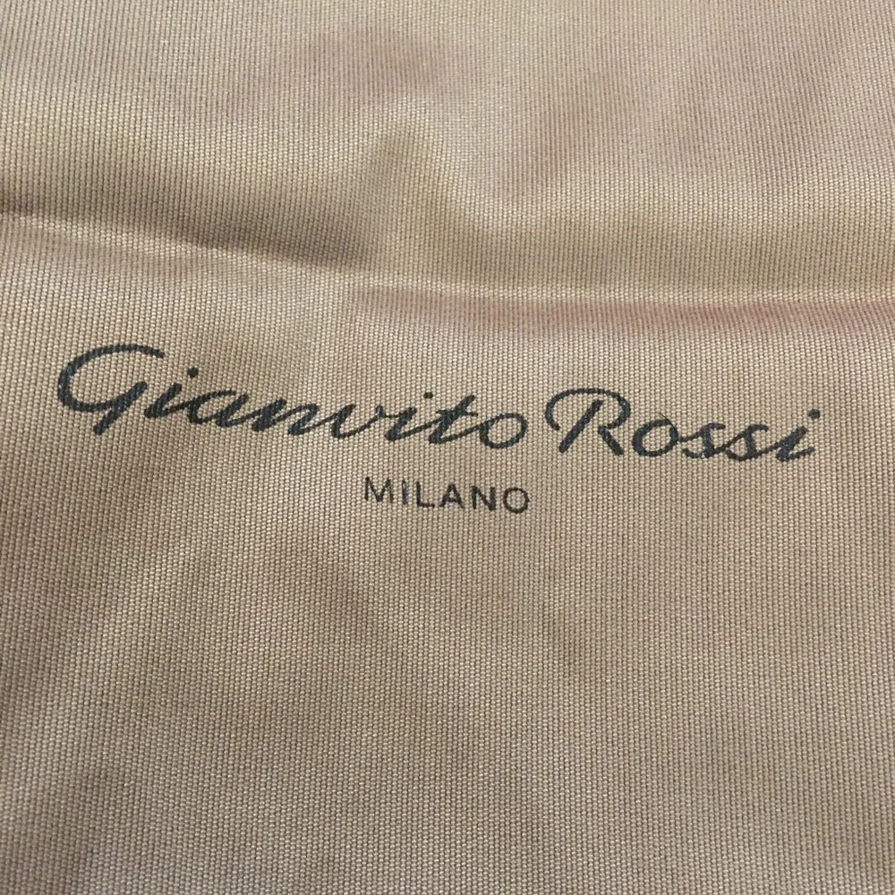 Gianvito Rossi Milano Two (2) Tan Drawstring Dust bag Garment bags Light Soft